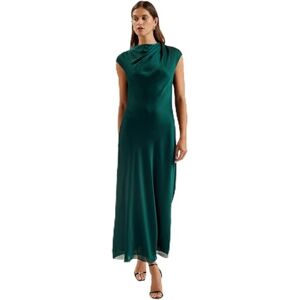 Ted Baker Womens WMD-Rimini-Draped Neck Detail Midi Special Occasion Dress, Dk-Green, 10 UK Ted Baker Womens WMD-Rimini-Draped Neck Detail Midi Special Occasion Dress, Dk-Green, 10 UK