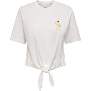 ONLY Onlbine Life S/S Ladies Top Box JRS, Cloud Dancer, S ONLY Onlbine Life S/S Ladies Top Box JRS, Cloud Dancer, S