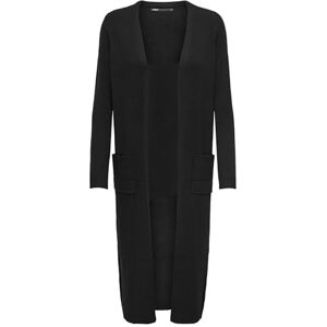 ONLY Women's Onllesly L/S Open Long Cardigan KNT Noos Sweater, Black, M ONLY Women's Onllesly L/S Open Long Cardigan KNT Noos Sweater, Black, M