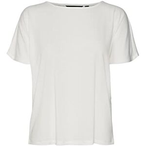 VERO MODA Women's Vmmarijune Ss Lace Top JRS T-Shirt, Snow White, Large VERO MODA Women's Vmmarijune Ss Lace Top JRS T-Shirt, Snow White, Large