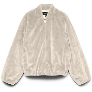 VERO MODA Women's Vmsonjaliga Short Jacket Ga Boo, Oatmeal, x_s VERO MODA Women's Vmsonjaliga Short Jacket Ga Boo, Oatmeal, x_s