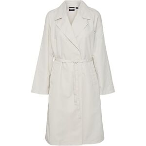VERO MODA Women's Vmneel Long Trench Coat, Oatmeal, S VERO MODA Women's Vmneel Long Trench Coat, Oatmeal, S