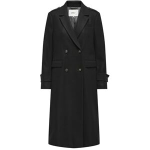 ONLY Women's Onlnancy Life Mili Long Coat CC OTW, Black, S ONLY Women's Onlnancy Life Mili Long Coat CC OTW, Black, S