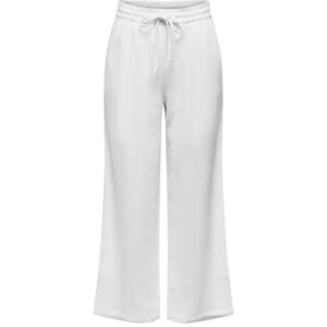 JDY Women's theis Life Pant WVN Noos Trousers with Wide Leg and high Waistband and Side Pockets, Cloud Dancer, S / 32L JDY Women's theis Life Pant WVN Noos Trousers with Wide Leg and high Waistband and Side Pockets, Cloud Dancer, S / 32L