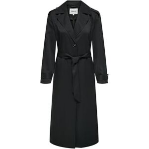 ONLY Women's ONLLINE X-Long Trenchcoat CC OTW, Black, M ONLY Women's ONLLINE X-Long Trenchcoat CC OTW, Black, M