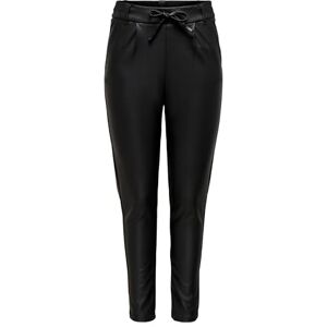 ONLY Women's ONLPOPTRASH Easy Coated Pant PNT NOOS Trouser, Black, S/34 ONLY Women's ONLPOPTRASH Easy Coated Pant PNT NOOS Trouser, Black, S/34