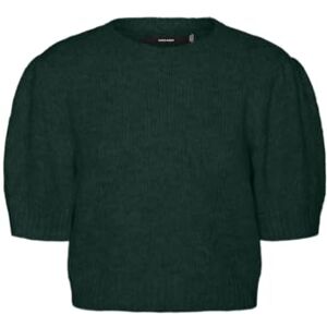 VERO MODA Women's Vmnovah SS O-Neck Puff Pullover Ga Noos, Pine Grove, M VERO MODA Women's Vmnovah SS O-Neck Puff Pullover Ga Noos, Pine Grove, M
