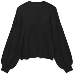 VERO MODA Women's Vmnancy Ls Funnelnk Ga Noos Jumper Sweater, Black, M VERO MODA Women's Vmnancy Ls Funnelnk Ga Noos Jumper Sweater, Black, M