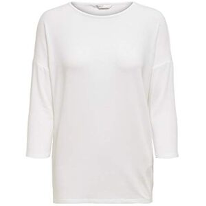 ONLY Women's Onlglamour 3/4 Top JRS Noos Sweater, Cloud Dancer, L ONLY Women's Onlglamour 3/4 Top JRS Noos Sweater, Cloud Dancer, L