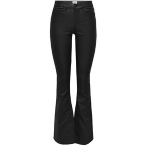 ONLY Bestseller A/S Women's ONLBLUSH MID Waist Flared Coated NOOS Pu Pants, Black, L / 32L ONLY Bestseller A/S Women's ONLBLUSH MID Waist Flared Coated NOOS Pu Pants, Black, L / 32L