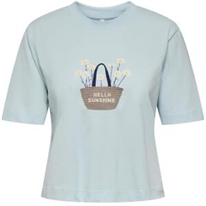 ONLY Onlvita Life S/S Summer Top Box JRS, Starlight Blue, S ONLY Onlvita Life S/S Summer Top Box JRS, Starlight Blue, S