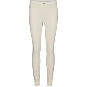 VERO MODA Women's Vmflash Mr Skinny Jeans Color Ga Noos, Ecru, XL / 32L VERO MODA Women's Vmflash Mr Skinny Jeans Color Ga Noos, Ecru, XL / 32L