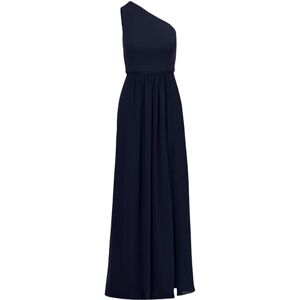 Adrianna Papell Navy One Shoulder Chiffon Gown - Evening Gown Adrianna Papell Navy One Shoulder Chiffon Gown - Evening Gown