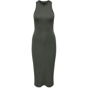 ONLY Women's Onlbelfast S/L Midi Dress JRS Noos, Beluga, M ONLY Women's Onlbelfast S/L Midi Dress JRS Noos, Beluga, M
