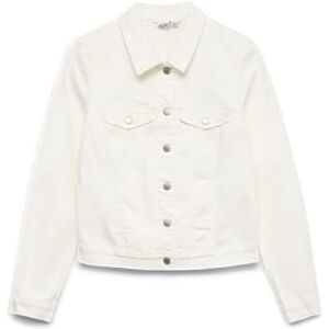 VERO MODA Women's Vmluna LS Slim DNM Jacket Mix Ga Noos Jacket, Cloud dancer, XS VERO MODA Women's Vmluna LS Slim DNM Jacket Mix Ga Noos Jacket, Cloud dancer, XS