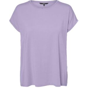 VERO MODA Women's Vmava Plain Ss Top Ga JRS Noos T-Shirt, Pastel Lilac, XS VERO MODA Women's Vmava Plain Ss Top Ga JRS Noos T-Shirt, Pastel Lilac, XS