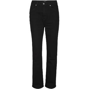 VERO MODA Women's Vmdrew Hr Straight Jeans Gu134 Ga Noos Pants, Black Denim, 28W x 30L VERO MODA Women's Vmdrew Hr Straight Jeans Gu134 Ga Noos Pants, Black Denim, 28W x 30L