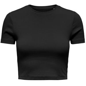 ONLY A/S ONLBETTY S/S O-Neck Short Top CC JRS, Black, Large ONLY A/S ONLBETTY S/S O-Neck Short Top CC JRS, Black, Large