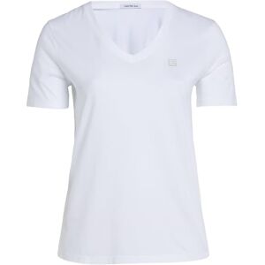 Calvin Klein Jeans Women's Plus CK Embro Badge V-Neck TEE S/S Knit Tops, Bright White, 5XL Calvin Klein Jeans Women's Plus CK Embro Badge V-Neck TEE S/S Knit Tops, Bright White, 5XL