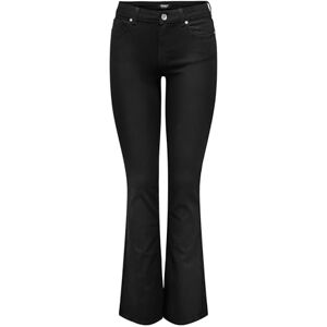 ONLY Women's Onlblush Mid Flared DNM Rea2343 Noos Jeans, Black Denim, XS / 34L ONLY Women's Onlblush Mid Flared DNM Rea2343 Noos Jeans, Black Denim, XS / 34L