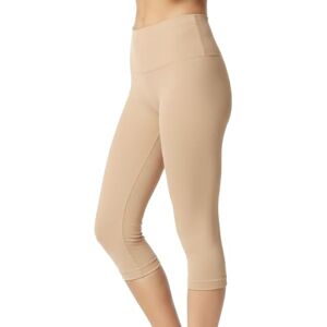SlimMe High-Waisted Tummy Control Shaping Capri Leggings, Nude, S SlimMe High-Waisted Tummy Control Shaping Capri Leggings, Nude, S