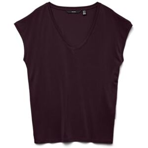 VERO MODA a/s Women's Vmfilli SS V-Neck Tee Ga Noos T-Shirt, Winetasting, Large VERO MODA a/s Women's Vmfilli SS V-Neck Tee Ga Noos T-Shirt, Winetasting, Large
