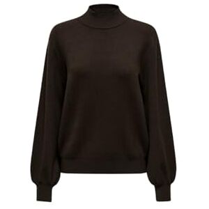 ONLY Women's Onlanny Ls Jq O-Neck KNT Sweater, Chocolate Cake. Details: Solid, S ONLY Women's Onlanny Ls Jq O-Neck KNT Sweater, Chocolate Cake. Details: Solid, S