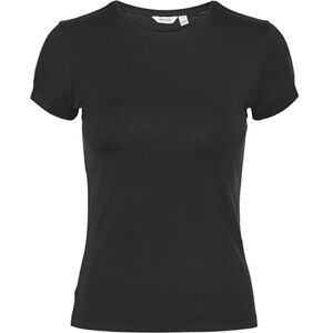 VERO MODA Women's Vmines Fiona SS O-Neck Top VMA Noos T-Shirt, Black, XS VERO MODA Women's Vmines Fiona SS O-Neck Top VMA Noos T-Shirt, Black, XS