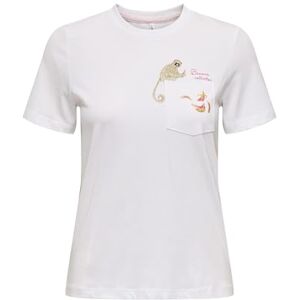 ONLY Women's Onlpolli Life Reg S/S Pocket Top Box JRS, Bright White, M ONLY Women's Onlpolli Life Reg S/S Pocket Top Box JRS, Bright White, M