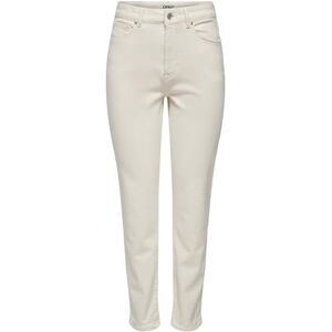 ONLY Female Straight Fit Jeans ONLEmily Stretch HW Ankle, Ecru, 29W x 32L ONLY Female Straight Fit Jeans ONLEmily Stretch HW Ankle, Ecru, 29W x 32L
