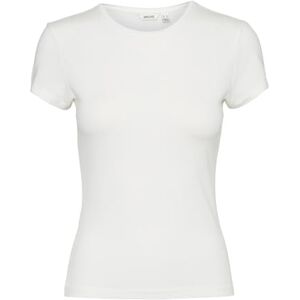 VERO MODA Women's Vmines Fiona SS O-Neck top VMA Noos T-Shirt, Snow White, M VERO MODA Women's Vmines Fiona SS O-Neck top VMA Noos T-Shirt, Snow White, M