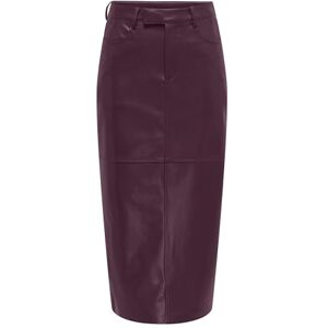 ONLY Women's Onlverona Faux Leather Long Skirt CC OTW, Mauve Wine, XS ONLY Women's Onlverona Faux Leather Long Skirt CC OTW, Mauve Wine, XS