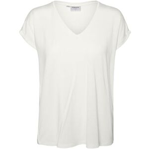 VERO MODA CURVE Women's Vmaya SS V-Neck Tee VMA Noos Curve T-Shirt, Snow White, M VERO MODA CURVE Women's Vmaya SS V-Neck Tee VMA Noos Curve T-Shirt, Snow White, M