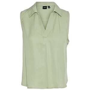 VERO MODA Women's VMHARPER SL Collar Short TOP Vest, Reseda, S VERO MODA Women's VMHARPER SL Collar Short TOP Vest, Reseda, S