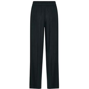 Kaffe Women's Women's Casual Pants Elastic Waist Wide Legs Full-Length Pockets Pants, Black Deep, Kaffe Women's Women's Casual Pants Elastic Waist Wide Legs Full-Length Pockets Pants, Black Deep,