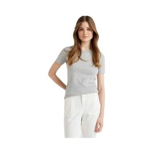 United Colors of Benetton (Z6ERJ) Women's T-Shirt, Melange Light Grey 501, X-Large United Colors of Benetton (Z6ERJ) Women's T-Shirt, Melange Light Grey 501, X-Large