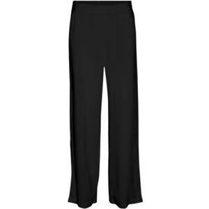 VERO MODA Women's Vmeasy Joy Hw Wide Pants WVN Ga Fabric Trousers, Black, S VERO MODA Women's Vmeasy Joy Hw Wide Pants WVN Ga Fabric Trousers, Black, S