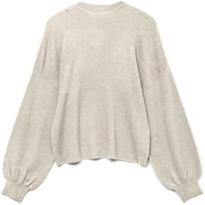 VERO MODA Women's Vmnancy Ls Funnelnk Ga Noos Jumper Sweater, Birch, M VERO MODA Women's Vmnancy Ls Funnelnk Ga Noos Jumper Sweater, Birch, M