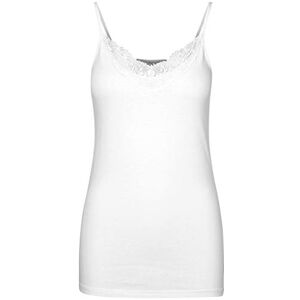 VERO MODA NOS Women's Vminge Lace Singlet Ga Noos Blouse Not Applicable, Bright White, S VERO MODA NOS Women's Vminge Lace Singlet Ga Noos Blouse Not Applicable, Bright White, S