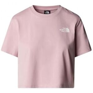 The North Face Women's Simple Dome Cropped Slim T-Shirt, Metal Pink, M The North Face Women's Simple Dome Cropped Slim T-Shirt, Metal Pink, M