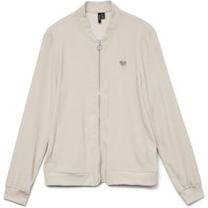VERO MODA Women's Vmcoco L/S Bomber Ga Noos Jacket, Silver Lining, S VERO MODA Women's Vmcoco L/S Bomber Ga Noos Jacket, Silver Lining, S