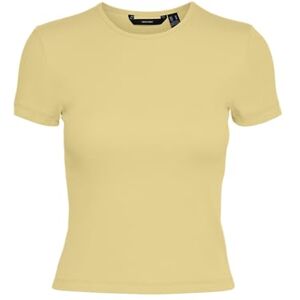 VERO MODA Women's Vmchloe Ss Short Top JRS Noos, Pineapple Slice, XL VERO MODA Women's Vmchloe Ss Short Top JRS Noos, Pineapple Slice, XL