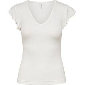 ONLY Women's ONLBELIA S/L TOP JRS Tank, Cloud Dancer, S ONLY Women's ONLBELIA S/L TOP JRS Tank, Cloud Dancer, S