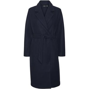 VERO MODA Women's Vmfortuneaya Ss23 Long Coat Noos Jacket, Navy Blazer/Detail: Solid, L VERO MODA Women's Vmfortuneaya Ss23 Long Coat Noos Jacket, Navy Blazer/Detail: Solid, L