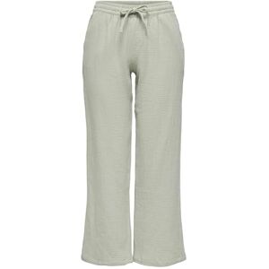 JDY Women's theis Life Pant WVN Noos Trousers with Wide Leg and high Waistband and Side Pockets, Desert Sage, M / 32L JDY Women's theis Life Pant WVN Noos Trousers with Wide Leg and high Waistband and Side Pockets, Desert Sage, M / 32L