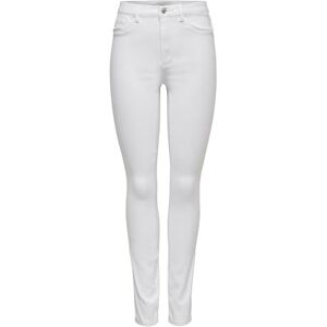 ONLY Women's Royal Hw Skinny Fit Jeans, White (White), M32 ONLY Women's Royal Hw Skinny Fit Jeans, White (White), M32