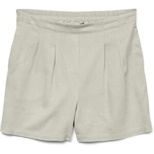 VERO MODA Women's Vmjesmilo Hw WVN Ga Noos Shorts, Silver Lining, S VERO MODA Women's Vmjesmilo Hw WVN Ga Noos Shorts, Silver Lining, S