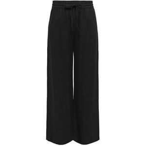 JDY Women's say Linen Hw Wide Pant WVN Noos Trousers, Black, XS / 32L JDY Women's say Linen Hw Wide Pant WVN Noos Trousers, Black, XS / 32L