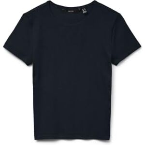 VERO MODA Women's Vmchloe SS Short Top JRS Noos T-Shirt, Black, XS VERO MODA Women's Vmchloe SS Short Top JRS Noos T-Shirt, Black, XS