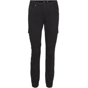 VERO MODA Womens Vmivy Mr Ankle Cargo Colour Noos Jeans, Black, M / 30L UK VERO MODA Womens Vmivy Mr Ankle Cargo Colour Noos Jeans, Black, M / 30L UK